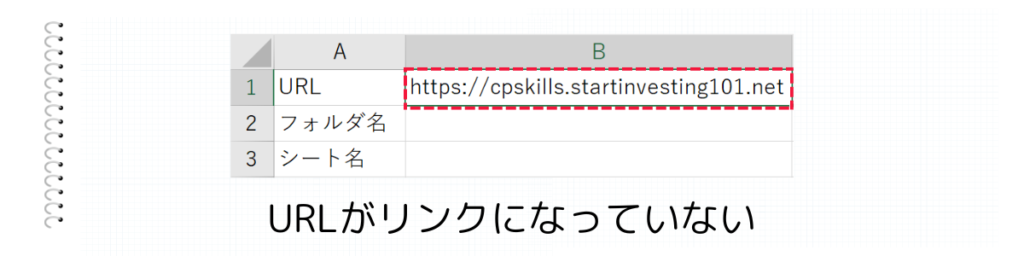 URLのハイパーリンクにならない時は・・