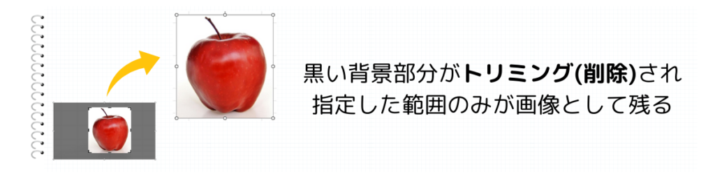 トリミングする範囲を選択2